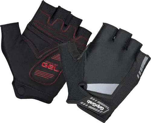 GripGrab SuperGel - Guantes acolchados de medio dedo para ciclismo de verano, guantes de ciclismo para hombres, guantes de ciclismo sin dedos
