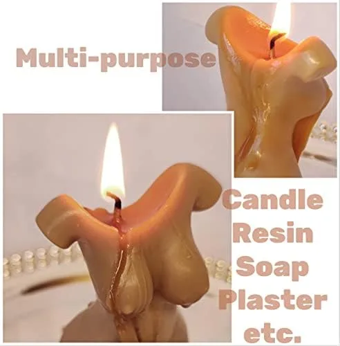 Miniatura 4 de Moldes de vela en forma de cuerpo para hacer velas de DIY, molde de silicona 3D LPCMBS161 0
