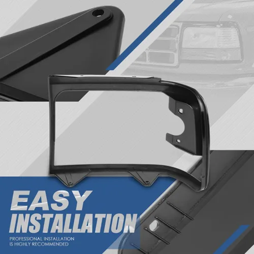 Miniatura 3 de Auto Dynasty Cubierta de biseles de puerta de faros delanteros de estilo fábrica compatible con Ford Bronco F150 F250 F350 F53 F59 Serie F Super