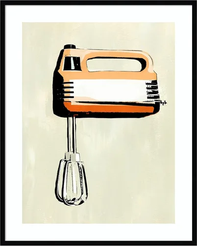 Miniatura 10 de Amanti Art Lienzo decorativo para pared enmarcado de 21 x 17 pulgadas, aparato de cocina retro III por Annie Warren, arte de pared de cocina