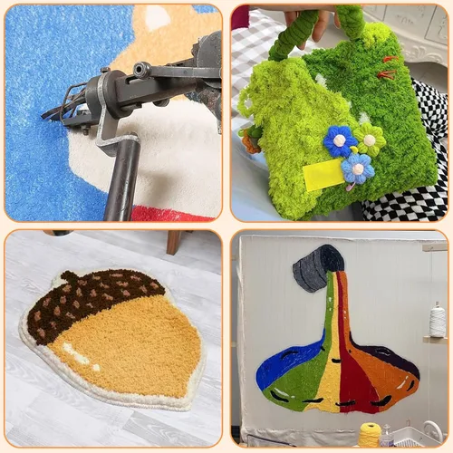 Miniatura 5 de Paño de acolchado grande de 80 x 40 pulgadas con líneas marcadas, tela de aguja de punzón de tela de monje primario para pistola de acolchado