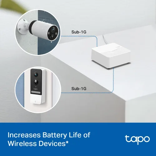 Miniatura 10 de TP-Link Tapo Smart Hub con timbre integrado, requiere Wi-Fi de 2.4 GHz, conecta hasta 64 dispositivos inteligentes + 4 cámaras, protocolo