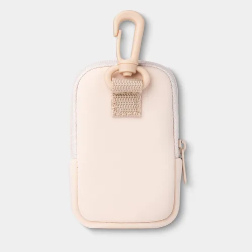 Miniatura 3 de Touchette Zippered Pouch with Snap Hook – Attachable Bag Accessory Compatible with 1 FL OZ Touchland Hand Sanitizer Rosa rubor