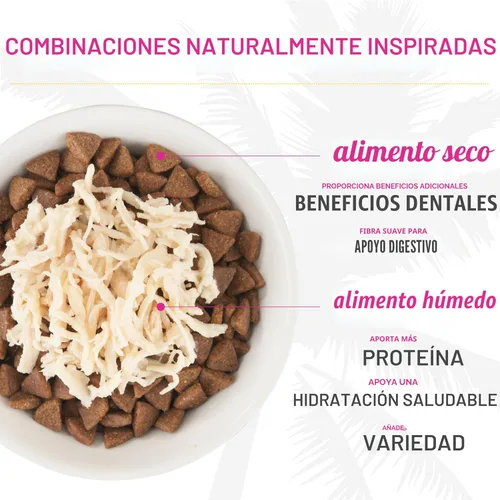 Miniatura 9 de Tiki Cat Born Carnivore Alimento Seco para Gatos Alto en Proteínas, Pollo, Arenque y Harina de Salmón, Bolsa de 2.8 lbs