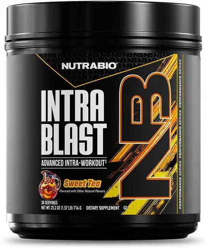 Miniatura 14 de NutraBio Intra Blast BCAA Polvo de Suplemento de Aminoácidos, Mezcla de Electrolitos e Hidratación, Intra, Pre Entrenamiento y Recuperación