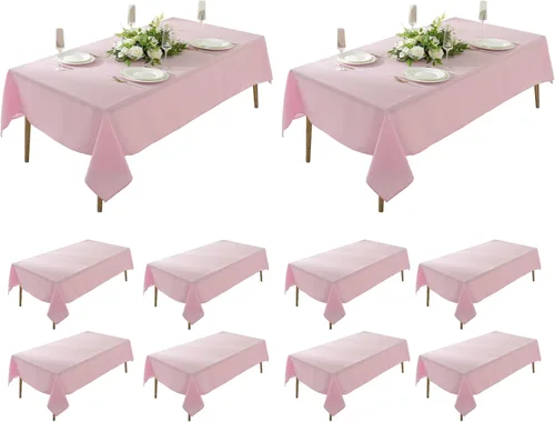 Miniatura 53 de Paquete de 5 Manteles Cuadrados 60 x 60 Pulgadas de Carbón, Mantel de Poliéster Lavable para Uso en Hogar, Fiesta, Boda o Restaurante.
