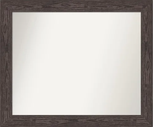 Miniatura 412 de Amanti Art Espejo personalizado, espejo de baño negro puente, espejo de pared o espejo de tocador de baño sobre el fregadero (26 x 26 pulgadas)