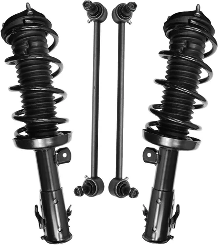 Miniatura 30 de Detroit Axle - Kit de puntales delanteros 2WD para Ford F-150 2005-2008 Lincoln Mark LT 2005-2008, 2 puntales con muelle helicoidal, 2 enlaces