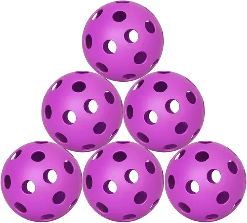 Miniatura 2 de Paquete de 6 pelotas de pickleball deportivas para exteriores - 40 pelotas de pickleball - Bolas de pickleball de EE. UU. aprobadas por USAPA
