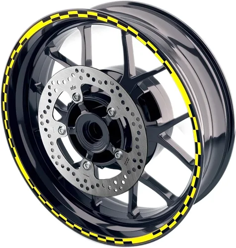 Miniatura 33 de MC MOTOPARTS Pegatinas de llanta exterior de 17 pulgadas C02B compatibles con YZF R125 MT125 MT07 MT10 MT25 FZ25 MT03 (azul)