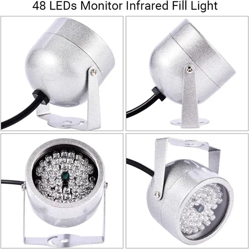 Miniatura 6 de Luces de inundación infrarrojos infrarrojos del CCTV de la visión nocturna infrarroja del IR 48 LED IR luces de inundación para la cámara CCTV