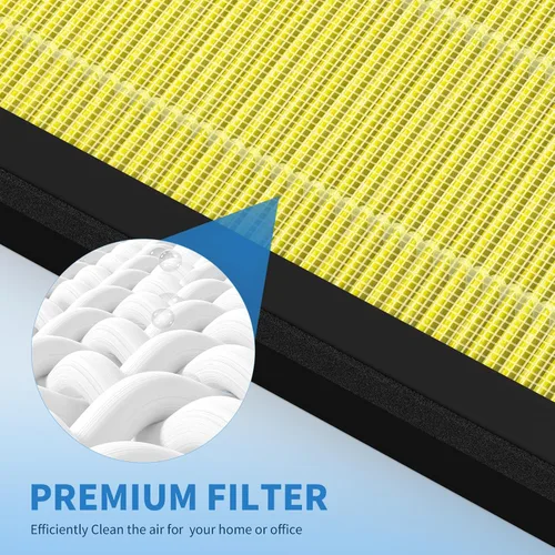 Miniatura 4 de Paquete de 2 Filtros de Repuesto G3 para el Cuidado de Mascotas Compatibles con Ameifu G3, Vewior A3, Tailulu HQZZ-260 Purificador de Aire, Filtro