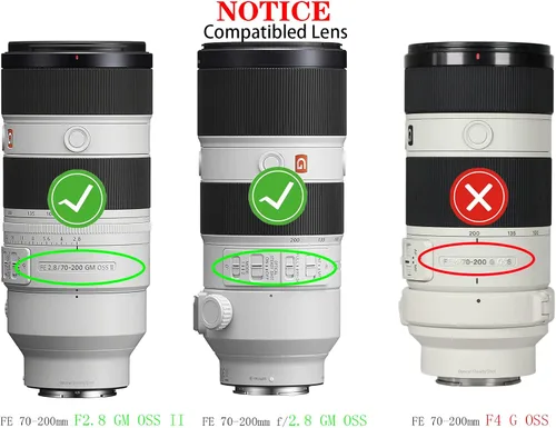 Miniatura 2 de Cubierta de tapa de lente de 3.031 in compatible con Sony FE 0.945-4.134 in F4 G OS (SEL24105G/2), FE 2.756-7.874 in F2.8 (no para F4) GM OSS II, FE