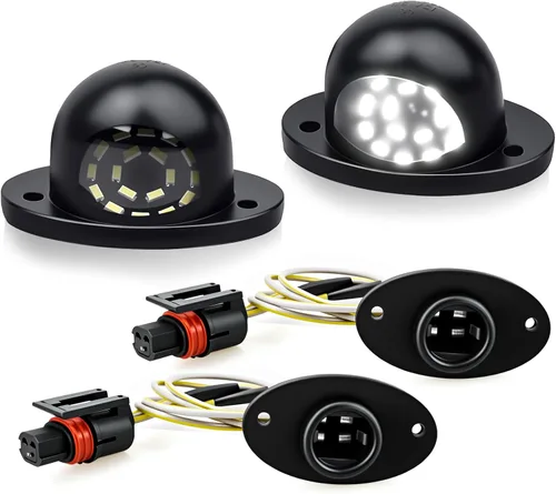 Miniatura 26 de D-Lumina Luces LED para matrícula, montaje de lámpara para Volkswagen VW Golf GTI MK4 MK5 MK6 MK7 CC Rabbit Polo EOS Phaeton Beetle Passat Scirocco