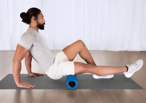 Miniatura 9 de Teeter Rodillo de espuma de masaje, texturizado para alivio muscular de tejido profundo para aumentar la recuperación, flexibilidad, movilidad