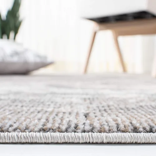 Miniatura 5 de SAFAVIEH Madison Collection - Alfombra de pasillo de 2 pies 2 pulgadas x 6 pies, beige y gris, no desprende pelusa y de fácil cuidado
