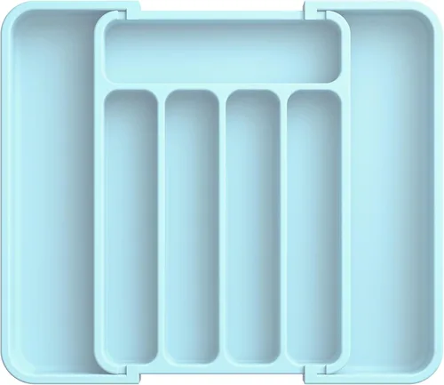 Miniatura 11 de Aujen Organizador de cubiertos – Organizador de cajones de cocina expandible, organizador de utensilios ajustable, bandeja de cubiertos