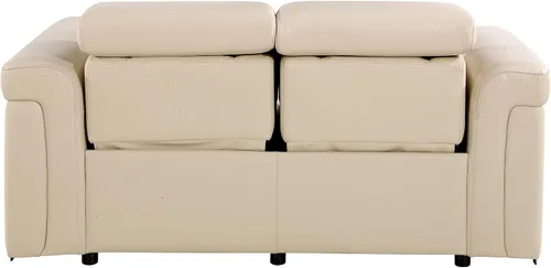 Miniatura 4 de Blackjack Furniture Mario - Sofá biplaza reclinable de cuero italiano de grano superior con reposacabezas y asientos ajustables, cargadores USB
