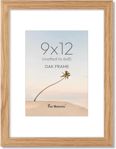 Miniatura 44 de Fun Memories Marco de Fotos de 5 x 7 Pulgadas, Marcos de Madera de Haya de EE. UU. con Vidrio Templado HD, Marco de 5 x 7 Pulgadas para Enmarcar 4 x
