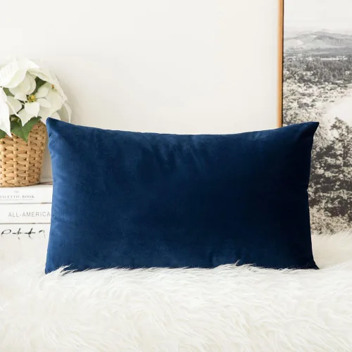 Miniatura 37 de MIULEE Funda de Almohada de Terciopelo Suave de Lujo Decorativa Funda de Cojín Decorativo Rectangular Individual para Sofá, Sillón, Dormitorio, Beige