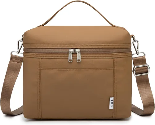 Miniatura 46 de NOL Natural Organic Lifestyle - Loncheras aisladas para mujer, bolsa enfriadora, ligera, de nailon, impermeable, para el trabajo