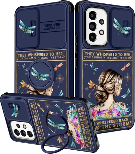 Miniatura 130 de Funermei Funda para teléfono Samsung Galaxy Note 10 Plus – Funda femenina bonita para niñas, diseño inspirador estético con funda para cámara