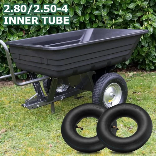 Miniatura 5 de 2.80/2.50-4 Tubo interior 2.80-4 2.50-4 Tubos de repuesto para neumáticos con vástago de válvula doblado para carretillas, scooters, camiones