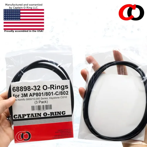 Miniatura 7 de Captain O-Ring - 68898-32 Juntas tóricas de repuesto para filtros de agua 3M AP801, AP801-C, AP802, KemFlo 5000 y 10,000 series (paquete de 3)
