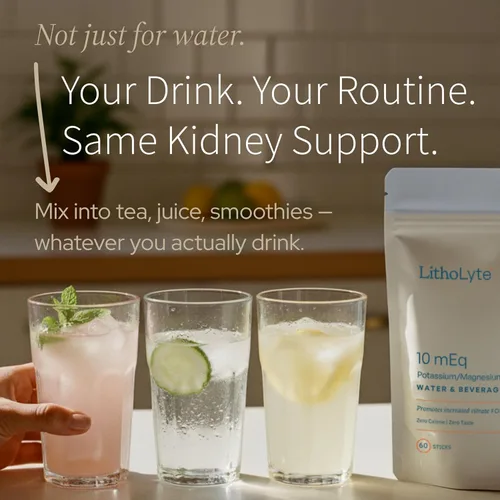 Miniatura 6 de 10mEq Potenciador de agua y bebidas para la salud renal Citrato y electrolitos para protección renal Apoyo basado en la ciencia más allá