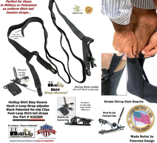 Miniatura 17 de La camisa de vestir Hold-Ups® Stay-downs se mantiene con clips antideslizantes patentados en Estados Unidos
