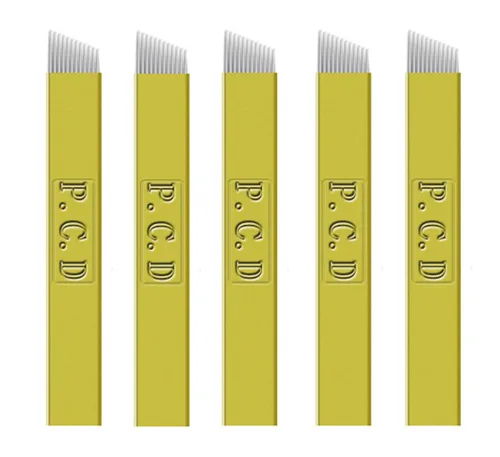 Miniatura 2 de Xiaoyu Agujas de Microblading, cuchilla disponible de Microblading del acero inoxidable para el maquillaje permanente de la ceja, 50PCS, 12PCD