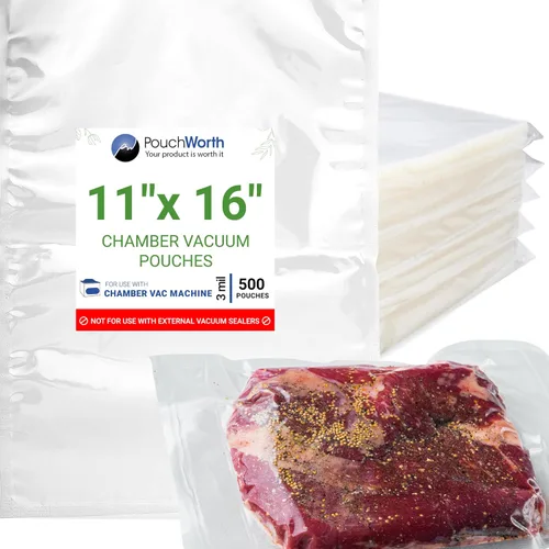 Miniatura 15 de 500 bolsas transparentes de 10 x 13 pulgadas, bolsas para máquina de cámara de 3 mil, bolsas de sellado al vacío de cámara precortadas, bolsa