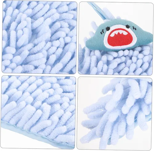 Miniatura 6 de Toalla de mano colgante de felpilla gruesa con absorción de agua de secado rápido, transpirable, suave, para baño y cocina, para ahorrar espacio