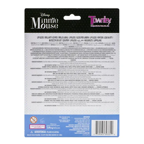 Miniatura 9 de Disney Minnie Mouse - Brillo de labios a base de plantas de 7 piezas, recuerdos de fiesta para niñas, primer juego de maquillaje para niñas