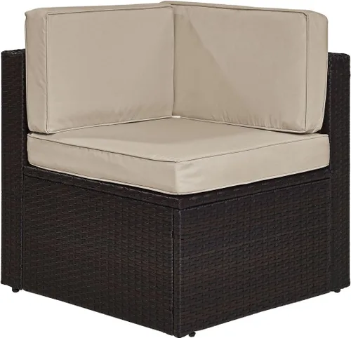 Miniatura 10 de Crosley Furniture Palm Harbor - Silla seccional para exteriores sin brazos, sillas de mimbre para patio, porche, terraza, patio trasero