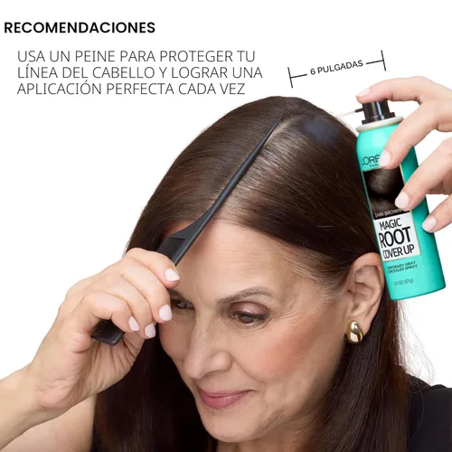 Miniatura 7 de L'Oreal Paris Magic Root Cover Up Corrector Spray para rubias, rubio medio, 2 onzas líquidas, sin amoníaco ni peróxido, adecuado para tinte