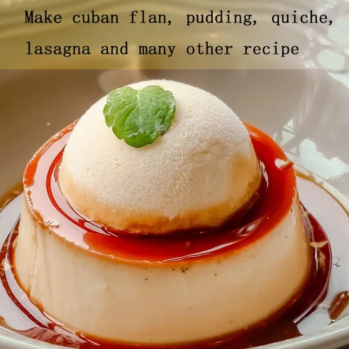 Miniatura 4 de Flanera - Molde para flan de acero inoxidable de 85 onzas, compatible con Instant Pot de 8 cuartos de galón, diseño mexicano Flanera Flan Maker