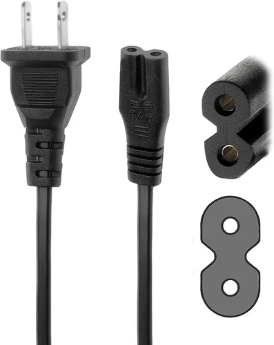 Miniatura 3 de Cable de alimentación de CA de 5 pies para altavoz inalámbrico ION Sport IPA80 IPA84 Cable de 2 clavijas