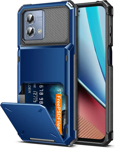 Miniatura 15 de COOYA Funda para Moto G Stylus 2024 con 5 ranuras para tarjetas de crédito, funda con tapa para G Stylus 2024, bolsillo trasero, doble capa, carcasa