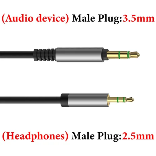 Miniatura 3 de Geekria Cable de audio compatible con auriculares AKG Y600NC Y500, Y50, N60NC/700NC/700NC M2, N60, Y50BT, Y45BT, N90Q, cable estéreo de repuesto