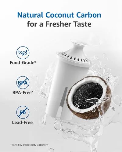 Miniatura 4 de FilterLogic PF06 Filtro de agua para jarra, repuesto para jarra Brita® Classic 35557, OB03, Mavea® 107007 y Brita®, jarra de 10 tazas Amazon