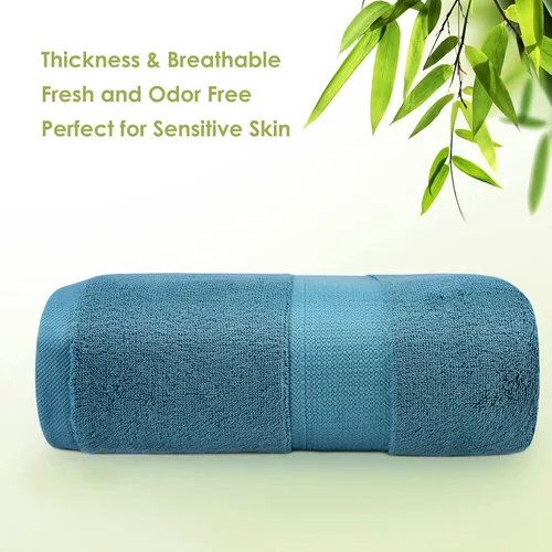 Miniatura 2 de Toallas de baño grandes para cuerpo, sensibles, para adultos, niños, bebés, hotel, spa, gimnasio, súper suaves, altamente absorbentes, toallas