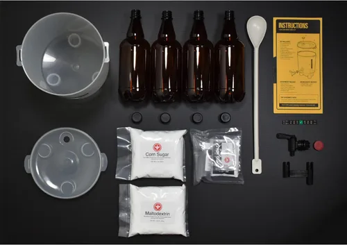 Miniatura 4 de Kit de preparación de soda dura extra con botellas. Nuestro fermentador cónico elimina los sedimentos y hace de soda dura de gran sabor, cereza