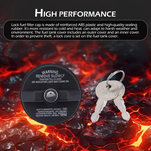 Miniatura 5 de Tapa de depósito de combustible con bloqueo, tapa de sello de depósito de combustible de plástico con dos llaves, repuesto OEM #77300-47020 10504