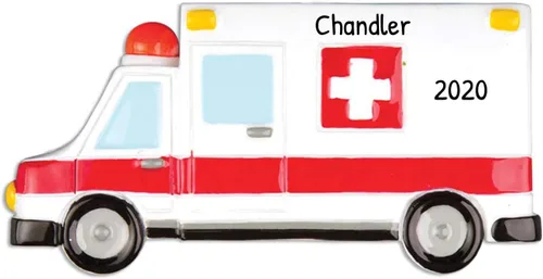 Elves - Adornos médicos personalizados 2025 – Adorno de ambulancia EMT para árbol de Navidad, regalos de agradecimiento para compañeros de trabajo,
