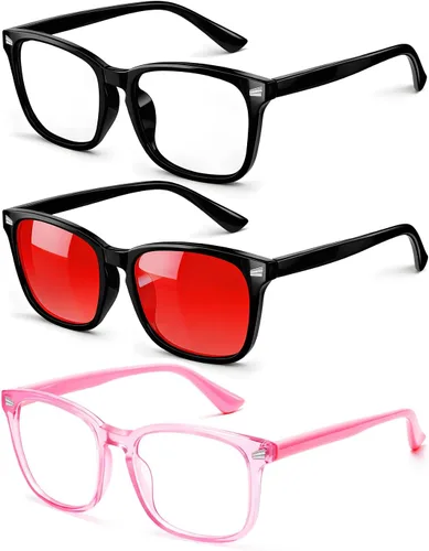 Miniatura 17 de Gafas de luz azul para niños, gafas de luz azul para niños, anteojos falsos para niños de 6 a 18 años