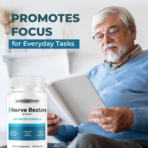 Miniatura 4 de (3 unidades) Nerve Restore - Cápsulas de fórmula avanzada para restaurar los nervios, fórmula natural premium, píldoras diarias NerveRestore que