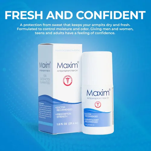 Miniatura 2 de Antitranspirante y desodorante en bola Maxim Prescription Strenght, recomendado por doctores y dermatólogos