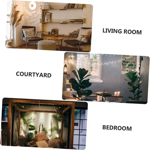 Miniatura 7 de DOITOOL 100 piezas de accesorios de hadas de cadena Miniture Decoración Mini lámpara pantalla pantalla pantalla reemplazo bombilla cubierta luces