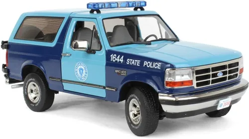 Miniatura 2 de Greenlight 1/18 Policía Estatal de Massachusetts 1996 Ford Bronco XLT Artisan Collection 19120